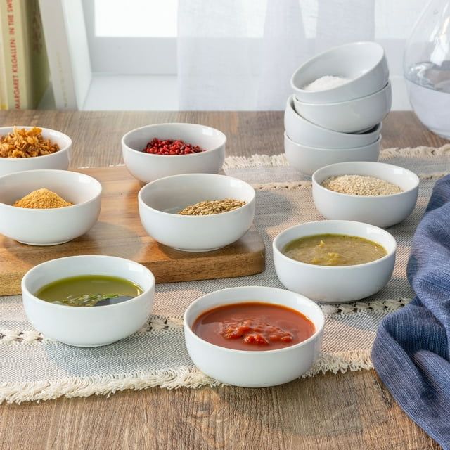 Better Homes & Gardens Porcelain Round Ramekin Dip Bowls, Set of 12 EasyOptionXY LLC