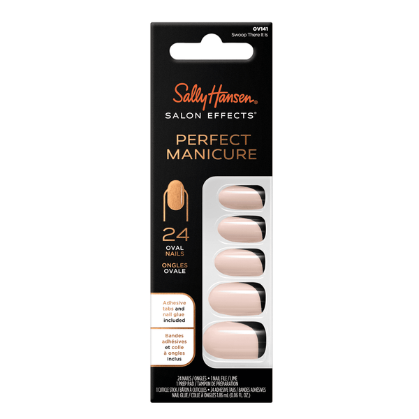 Sally Hansen Perfect Manicure Press on Nail Kit, Oval, Swoop There It Is,24pcs EasyOptionXY LLC