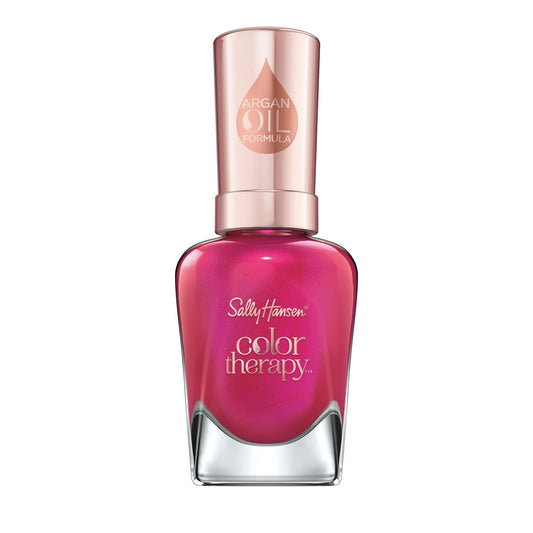 Sally Hansen Color Therapy Nail Polish, Rosy Glow, 0.5 oz, Restorative, Argan Oil Formula EasyOptionXY LLC