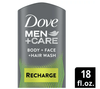 Dove Men+Care 3 in 1 Recharge Post-Workout Liquid Body Wash with Menthol For Men; 18 oz EasyOptionXY LLC