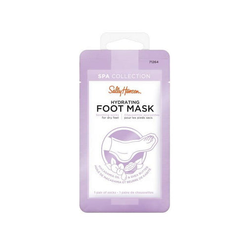 Sally Hansen Spa Collection Hydrating Foot Mask, Instant Dry Feet Remedy, 1 Pair, Foot Mask, Soft Feet, Infused with Vitamins and Nut Butters, Luxurious Spa Like Experience EasyOptionXY LLC