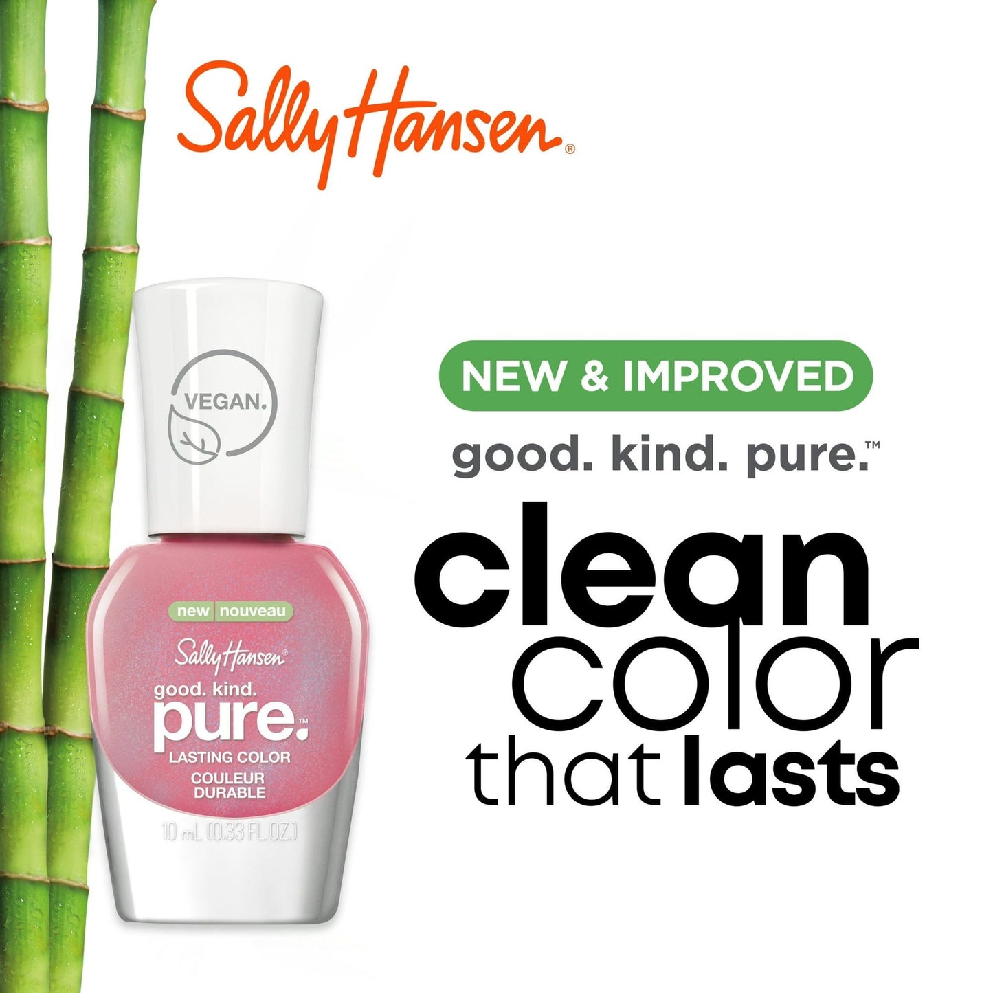 Sally Hansen Good.Kind.Pure. Vegan Nail Polish, Mystic Topaz, 0.33 oz, Clean Nail Polish EasyOptionXY LLC
