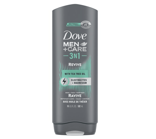 Dove Men+Care Post-Workout Body Wash For Men 3N1 Revive With Tea Tree Oil 18 oz EasyOptionXY LLC