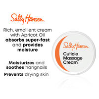 Sally Hansen Cuticle Massage Cream, with Apricot Oil, 0.4 fl oz, Softens, Moisturizes and Conditions EasyOptionXY LLC
