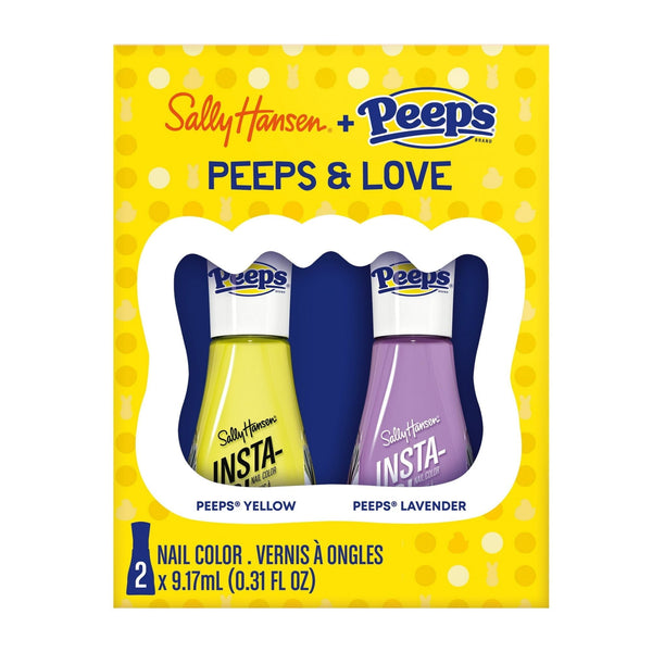 Sally Hansen Insta-Dri x PEEPS Nail Color, Yellow & Lavender Duo, 0.31 fl oz ea EasyOptionXY LLC