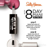 Sally Hansen Miracle Gel Nail Polish, It Takes Two, 960 Sugar Fix, Colored Nail Polish and Top Coat Dual Ended Bottle EasyOptionXY LLC
