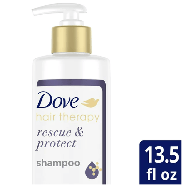 Dove Nourishing Shampoo; Rescue & Protect Sulfate-Free for Split Ends and Damaged Hair; 13.5 oz EasyOptionXY LLC