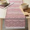 Better Homes & Gardens Geo Stripe Cotton Rich 14" x 90" Table Runner, Brick EasyOptionXY LLC