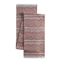 Better Homes & Gardens Geo Stripe Cotton Rich 14" x 90" Table Runner, Brick EasyOptionXY LLC
