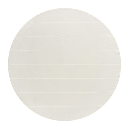 Better Homes and Gardens Woven Stripe Table Cloth - Beige - 70" Round EasyOptionXY LLC