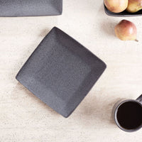 Better Homes & Gardens Dark Gray Square-Shaped Stoneware Salad Plate EasyOptionXY LLC