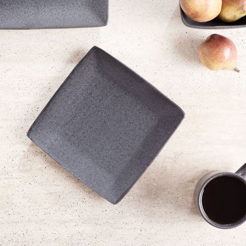 Better Homes & Gardens Dark Gray Square-Shaped Stoneware Salad Plate EasyOptionXY LLC