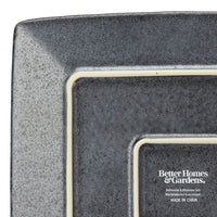 Better Homes & Gardens Dark Gray Square-Shaped Stoneware Salad Plate EasyOptionXY LLC