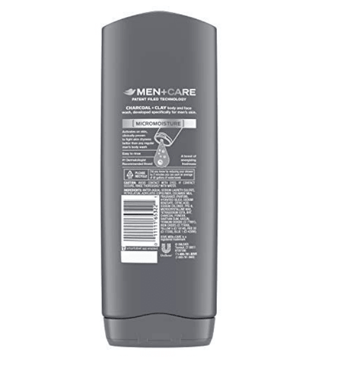 Dove Men+Care Elements Body Wash Charcoal+Clay 18 fl. Oz. EasyOptionXY LLC