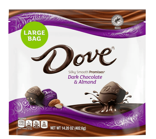 Dove Promises Dark Chocolate Almond Candy - 14.2 oz Bag EasyOptionXY LLC