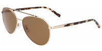 Nautica Polarized Men's Matte Gold-Tone/Brown Aviator Sunglasses - N5138S-720 EasyOptionXY LLC