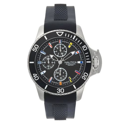 Nautica NAPBYS001 Bayside Multifunction Round Adult Male Watch EasyOptionXY LLC