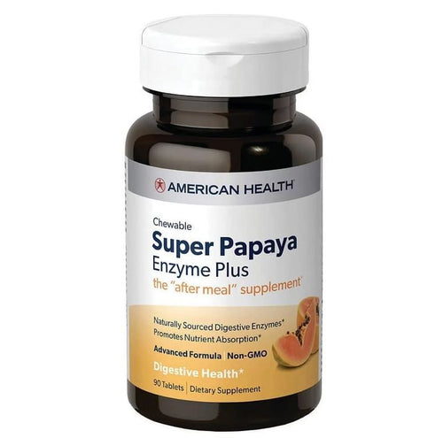 American Health Super Papaya Enzyme Plus 90 Chewable EasyOptionXY LLC