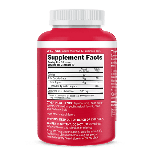 Qunol CoQ10 Gummies, 100mg, Ultra-High Absorption, Heart Health Supplement, 60 Count EasyOptionXY LLC