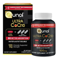 Qunol Ultra CoQ10 Softgels, 100mg, Heart Health, Coenzyme Q10 Dietary Supplement, 60 Count EasyOptionXY LLC