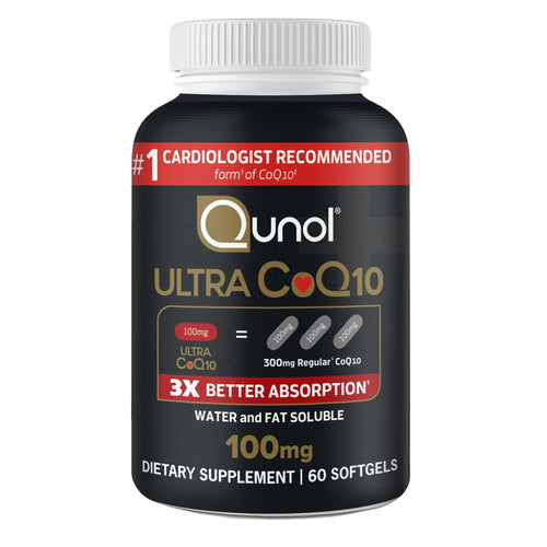 Qunol Ultra CoQ10 Softgels, 100mg, Heart Health, Coenzyme Q10 Dietary Supplement, 60 Count EasyOptionXY LLC