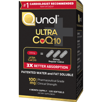 Qunol Ultra CoQ10 100 mg Softgels, 120 Ct EasyOptionXY LLC