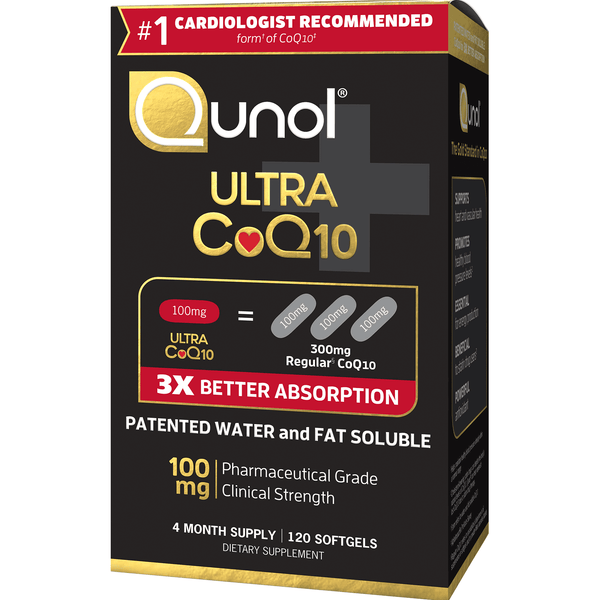 Qunol Ultra CoQ10 100 mg Softgels, 120 Ct EasyOptionXY LLC