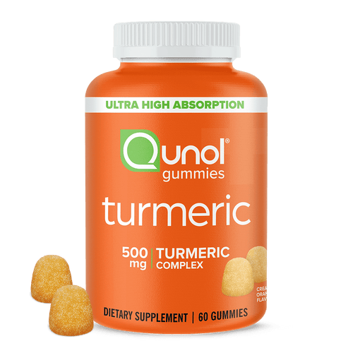 Qunol Turmeric Gummies, 500mg, Ultra High Absorption, Joint Support Herbal Supplement, 60 Count EasyOptionXY LLC
