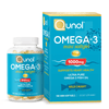 Qunol Mini Omega-3 Fish Oil Supplement (180 count) Heart Health Support with 1000mg Wild Caught Omega-3 Fatty Acids (Including EPA & DHA) EasyOptionXY LLC