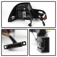 Spyder 04-06 BMW E46 2Dr (Coupe ONLY No Conv.) Lgtbar Styl LED Tail Lghts Blk ALT-YD-BE4604-LBLED-BK OffRoadUSA.com