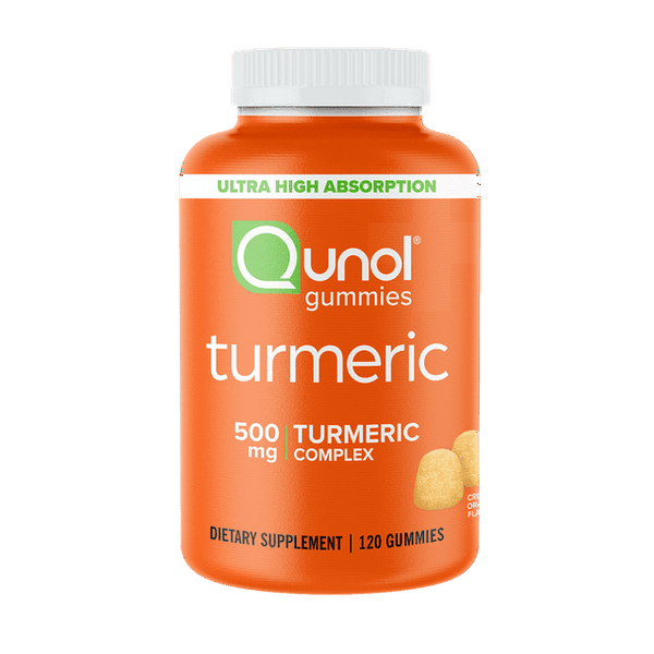 Qunol Turmeric Curcumin Gummies 500mg, Ultra High Absorption, Joint Support Herbal Supplement, 120 Count EasyOptionXY LLC