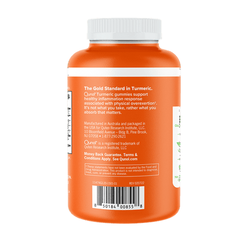 Qunol Turmeric Curcumin Gummies 500mg, Ultra High Absorption, Joint Support Herbal Supplement, 120 Count EasyOptionXY LLC