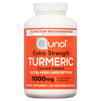 Qunol Turmeric Capsules, 1000mg, Ultra High Absorption, Joint Support Herbal Supplement, 120 Count EasyOptionXY LLC