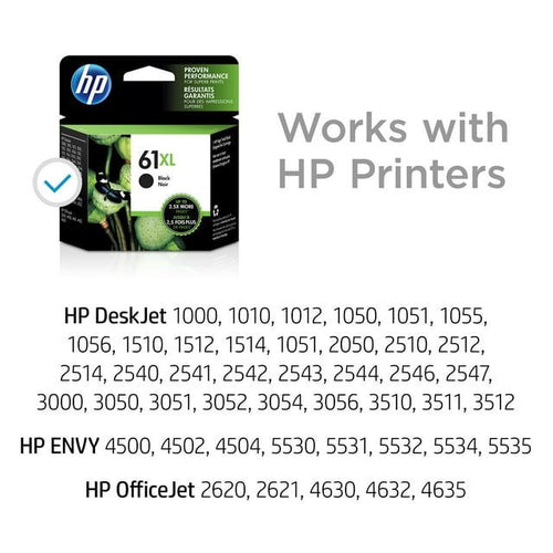HP 61XL Ink Cartridge, Black (CH563WN) EasyOptionXY LLC