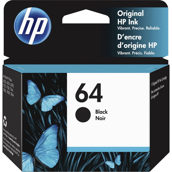 HP 64 Ink Cartridge, Black (N9J90AN) EasyOptionXY LLC