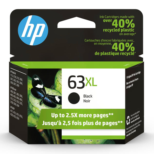 HP 63XL Ink Cartridge, Black (F6U64AN) EasyOptionXY LLC
