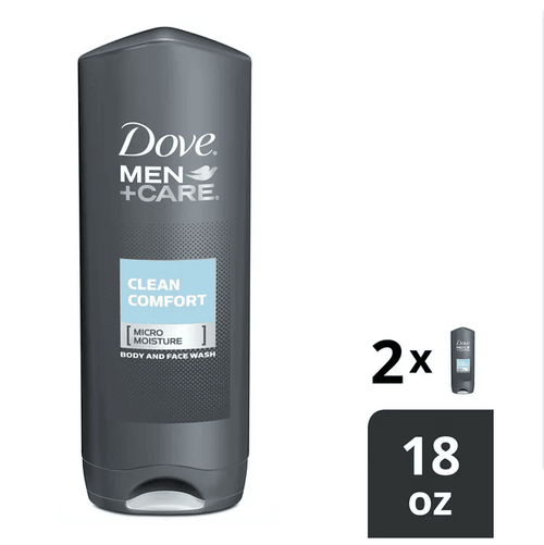 Dove Clean Comfort Micro Moisture Body Wash 18 fl oz (2 Count) EasyOptionXY LLC