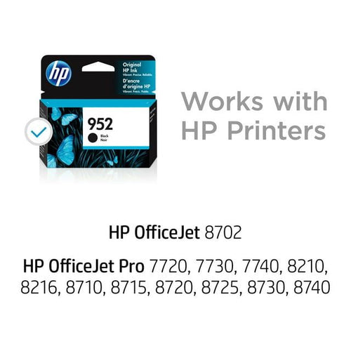 HP 952 Ink Cartridge, Black (F6U15AN) EasyOptionXY LLC