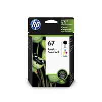 HP 67 Clr/Blk Original Ink Crtg 2-Pk (3YP29AN) EasyOptionXY LLC