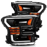 AlphaRex 15-17 Ford F150 PRO-Series Halogen Projector Headlights Black OffRoadUSA.com