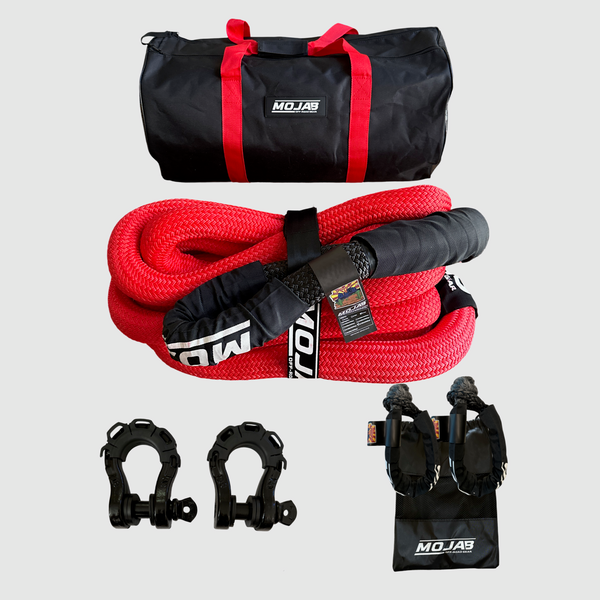 Elite Recovery Kit (6 items + 2 Storage bags + 1 Velcro tape) *Lifetime Warranty MOJAB OFFROAD