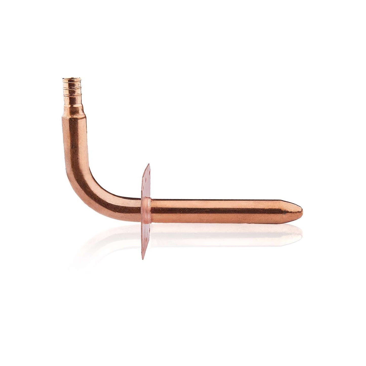 PEX Crimp 1/2" 6" Copper Stub with Wall Flange