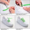Green Stretchy Tieless Silicone Elastic Shoelaces | 16 Straps The Original Stretchlace