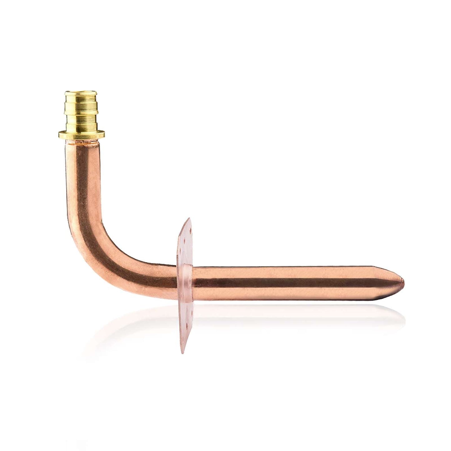 PEX A Expansion 1/2" 6" Copper Stub with Wall Flange