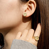Alpha Omega Stud Earrings vanimy