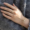 Gold Layered Cross Bracelet vanimy