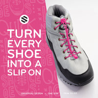 Pink Quick Lock No Tie Elastic Shoelaces The Original Stretchlace