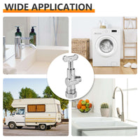 10 Pcs 5/8" OD Compr. x 3/8" OD Compr. Loose Key, 1/4 Turn (Lead Free) Plumbingsell