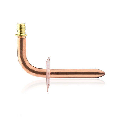 PEX A Expansion 1/2" 8" Copper Stub with Wall Flange Plumbingsell