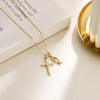We Will be With You Cross Ichthys Necklace vanimy
